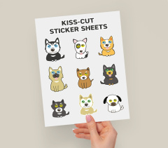 Custom Shape Sticker Sheets